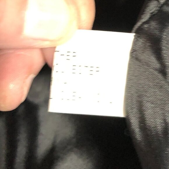 Vintage Men's Leather Jacket Large Patriotic Black Full Zip Collared Biker - Picture 15 of 16